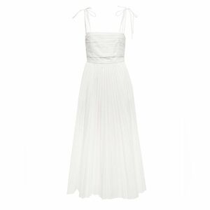 Jonathan Simkhai The Caroline Pleated Midi Dress Size 2